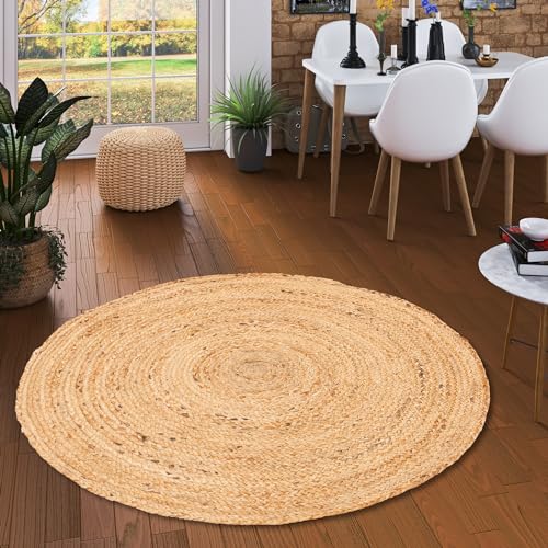 Pergamon Naturfaser Handgefertigt Jute Teppich Nele Rund in 2 Größen Pergamon Naturfaser Handgefertigt Jute Teppich Nele Rund in 2 Größen von Pergamon