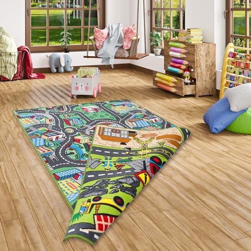 Pergamon Straßenteppich Beidseitig Kinder Spielteppiche für Kinderzimmer und Spielzimmer Pergamon Straßenteppich Beidseitig Kinder Spielteppiche für Kinderzimmer und Spielzimmer von Pergamon