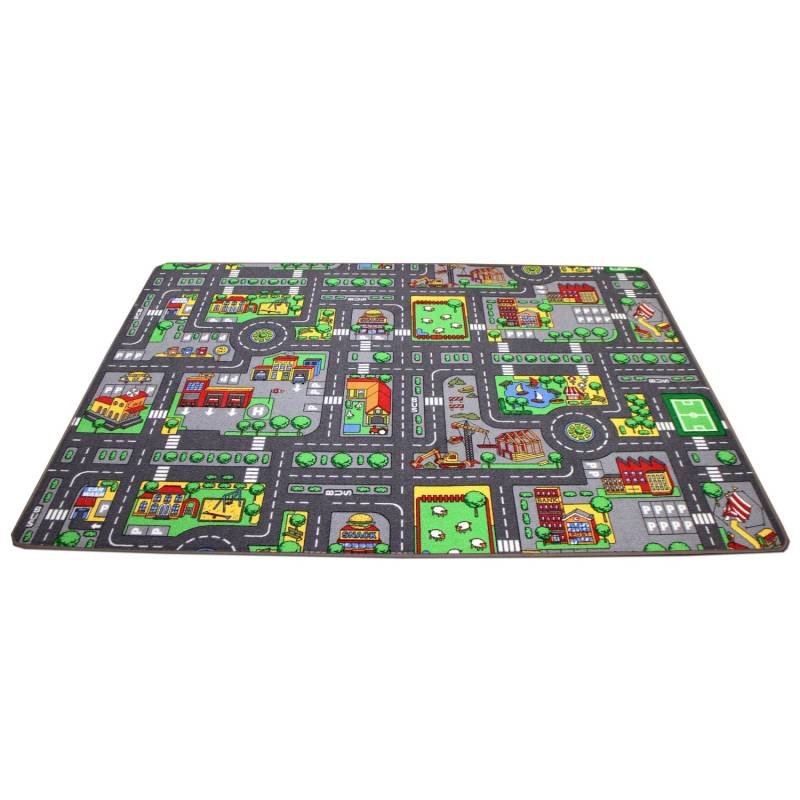 Pergamon Straßenteppich Beidseitig Metropolis Bunt 100x165cm von Pergamon