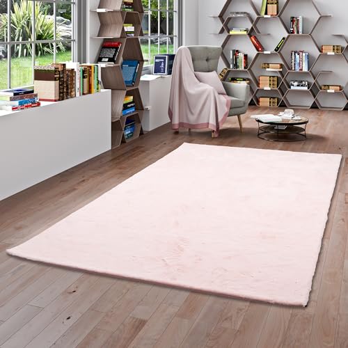Pergamon Super Soft Kunstfellteppich - Flauschiger, Weicher Teppich für Wohnzimmer, Schlafzimmer und Kinderzimmer - Pastell Farben von Pergamon