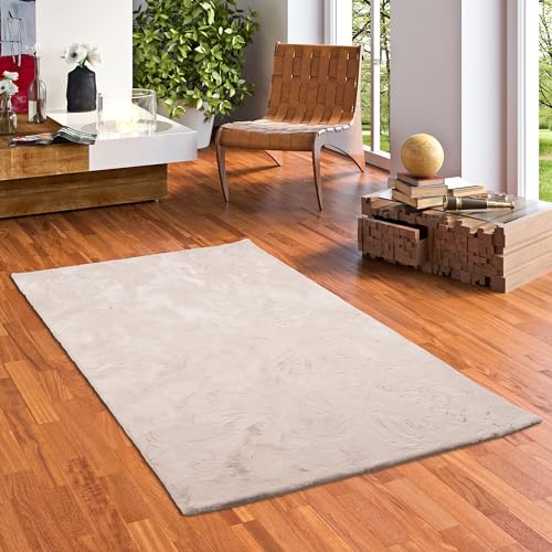 Pergamon Super Soft Kunstfellteppich - Flauschiger, Weicher Teppich für Wohnzimmer, Schlafzimmer und Kinderzimmer - Pastell Farben von Pergamon