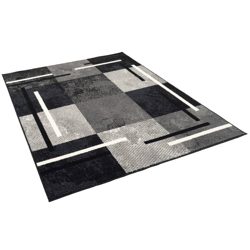 Pergamon Teppich Modern Trendline Karo Schwarz 80x150cm Pergamon Teppich Modern Trendline Karo Schwarz 80x150cm von Pergamon