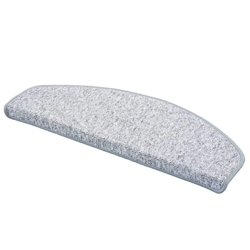 Pergamon Trend Schlinge Stufenmatte Strong 15er-Set Silbergrau 24x65cm von Pergamon