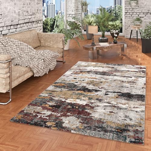 Kurzflor Designer Teppich Maui Modern Rost Mix Verlauf von Pergamon