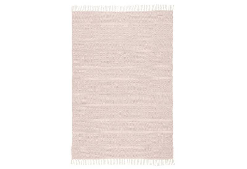 Pergamon Wollteppich Baumwolle Natur Kelim Teppich Sandy Stripes, Rechteckig, Höhe: 8 mm von Pergamon