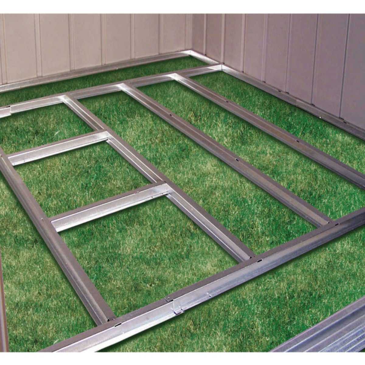 Pergart Fundamentbodenrahmen für Metallgerätehaus Lüttich 226 x 119cm (Modell 84) von Pergart