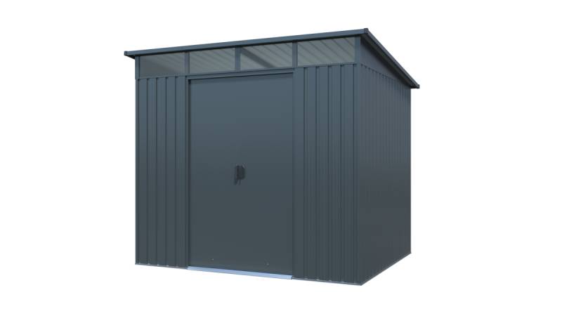 Pergart Metallgerätehaus Lübeck II 86 - 88 - 89 224 x 224 cm (Modell 88) Anthrazit von Pergart