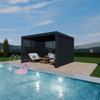 PergoLine Seitenwandpaneel für Trumpf + Superior anthrazit Aluminium B/H: ca. 113x235 cm von PergoLine