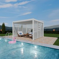 PergoLine Seitenwandpaneel für Trumpf + Superior weiß Aluminium B/H: ca. 113x235 cm von PergoLine
