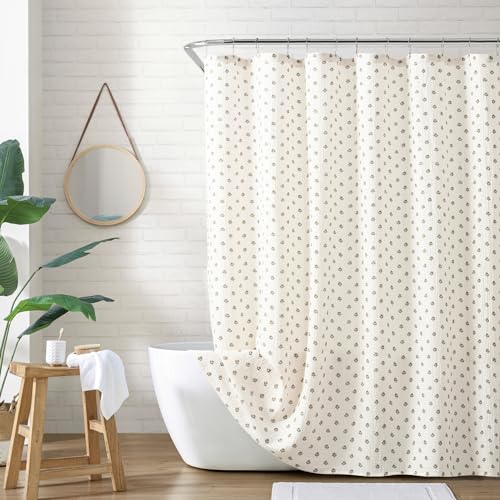 Peri Home Duschvorhang aus 100% Baumwolle, für Badezimmer, 183 x 183 cm, Multi-Block-Druck, Gaze Peri Home Duschvorhang aus 100% Baumwolle, für Badezimmer, 183 x 183 cm, Multi-Block-Druck, Gaze von Peri Home