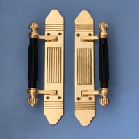 "Paare Große 12 "Messing Holz Tür Griffe Greifen Art Deco Vintage Dekorative Eingangsgeschäft | Mehr Verfügbar" von PeriodHomeFittings