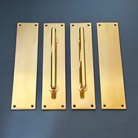 Setzt Große 30, 5 cm Messing Art Deco Türgriffe + Passende Fingerdruckplatten Schnappen Eingang Hotel Dekoratives Antikes | Mehr Verfügbar Setzt Große 30, 5 cm Messing Art Deco Türgriffe + Passende Fingerdruckplatten Schnappen Eingang Hotel Dekoratives Antikes | Mehr Verfügbar von PeriodHomeFittings