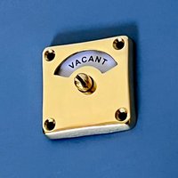 Unversehrter Türstopper Riegel Vintage Art Deco Stil Schloss Massivholz Besetzt Waschraum Wc Tür | Mehr Lieferbar von PeriodHomeFittings
