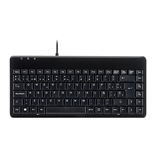Perixx PERIBOARD-409 Teclado USB Ordenador Pequeño, QWERTY Español, Negro Perixx PERIBOARD-409 Teclado USB Ordenador Pequeño, QWERTY Español, Negro von Perixx