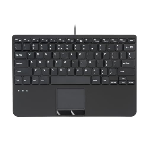 Perixx PERIBOARD-525 US, Wired Mini USB Keyboard with Touchpad - X Type Scissor Keys - 11.18x7.17x1.1 Inches - Build-in 2 USB Hubs - US English Perixx PERIBOARD-525 US, Wired Mini USB Keyboard with Touchpad - X Type Scissor Keys - 11.18x7.17x1.1 Inches - Build-in 2 USB Hubs - US English von Perixx