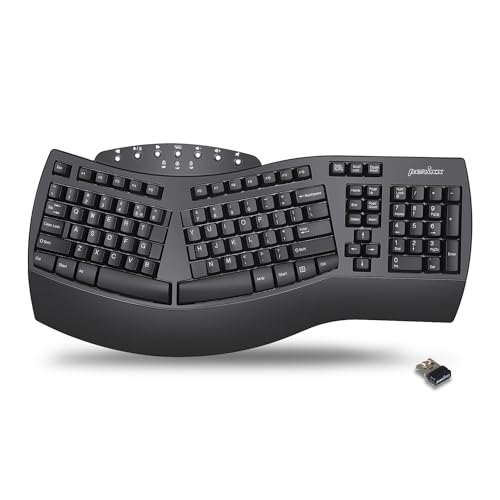 Perixx PERIBOARD-612 Wireless Ergonomic Split Keyboard with Dual Mode 2.4G and Bluetooth Feature, Compatible with Windows 10 and Mac OS X System, Black, QWERTY US Layout Perixx PERIBOARD-612 Wireless Ergonomic Split Keyboard with Dual Mode 2.4G and Bluetooth Feature, Compatible with Windows 10 and Mac OS X System, Black, QWERTY US Layout von Perixx