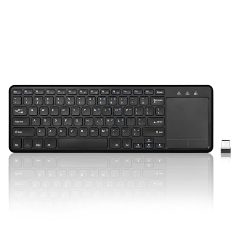 Perixx PERIBOARD-716 Wireless Keyboard with Touchpad, Support Multiple Devices Connection with TV, Tablet and Smartphone, X Type Scissor Keys, Black, US QWERTY Layout Perixx PERIBOARD-716 Wireless Keyboard with Touchpad, Support Multiple Devices Connection with TV, Tablet and Smartphone, X Type Scissor Keys, Black, US QWERTY Layout von Perixx