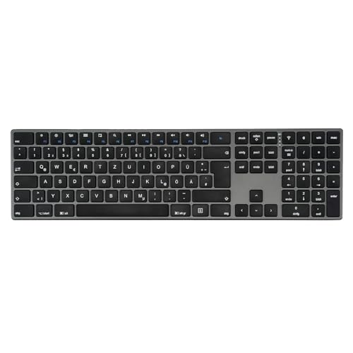Perixx PERIBOARD-817 Kabellose Multi-Device-Tastatur, QWERTZ, Aluminiumgehäuse, X-Typ Scherentasten, Kompatibel mit Windows, macOS, Linux Perixx PERIBOARD-817 Kabellose Multi-Device-Tastatur, QWERTZ, Aluminiumgehäuse, X-Typ Scherentasten, Kompatibel mit Windows, macOS, Linux von Perixx