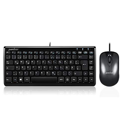 Perixx PERIDUO-307, Mini Tastatur und Maus Set, USB-Kabel, schwarz Perixx PERIDUO-307, Mini Tastatur und Maus Set, USB-Kabel, schwarz von Perixx