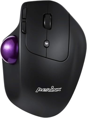 Perixx PERIMICE-720 Kabellose 2.4 GHz und Bluetooth Ergonomische Trackball Maus, Anpassbarer Winkel, 2 DPI Level, Schwarz Perixx PERIMICE-720 Kabellose 2.4 GHz und Bluetooth Ergonomische Trackball Maus, Anpassbarer Winkel, 2 DPI Level, Schwarz von Perixx