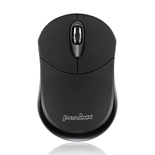 Perixx PERIMICE-802 Wireless Bluetooth Maus - für Windows und Android PC und Tablet - 3 Tasten - Kabellose Bluetooth 3.0 Technologie, Schwarz-Matt von Perixx