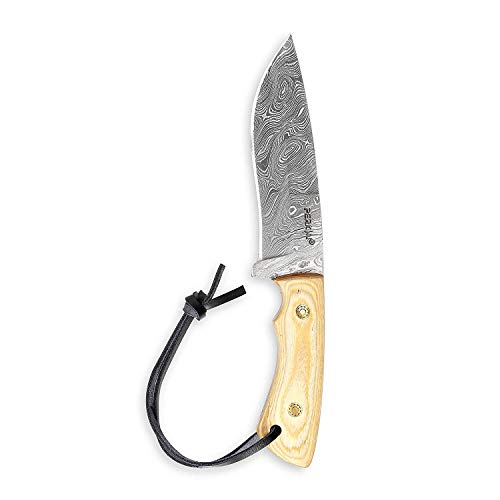 Perkin Handgemachtes Damastmesser Jagdmesser mit Scheide - WBC120 von Perkin