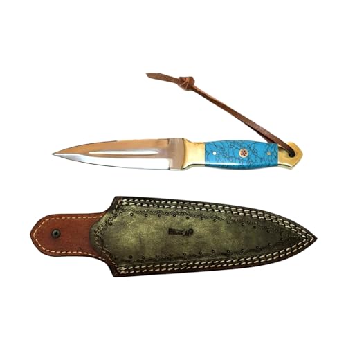Perkin Jagdmesser feststehende klinge Jagdmesser mit Lederscheide Jagd von Perkin