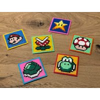 6 Untersetzer Super Mario von PerlFeeDesign
