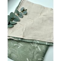 Babydecke Waffeldecke Krabbeldecke 70x100cm von PerlentraumbyFranzi