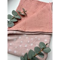Babydecke Waffeldecke Krabbeldecke 70x100cm von PerlentraumbyFranzi