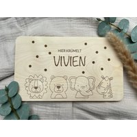 Frühstücksbrett Vesperbrett Brettchen Personalisiert Mit Name von PerlentraumbyFranzi