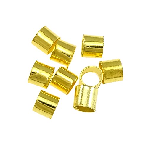 200 Quetschröhrchen Quetschperlen Crimps 3mm Messing Material Gold Schmuckteile Röhrchen - Tube Stopper M93 200 Quetschröhrchen Quetschperlen Crimps 3mm Messing Material Gold Schmuckteile Röhrchen - Tube Stopper M93 von Perlin