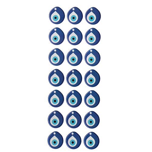 21X Nazar Boncuk Boncugu 3D Sticker Aufkleber Reliefsticker 18mm Blaues Auge, Evil Eye, Türkischer Glücksbringer, Gastgeschenke Dekoration Amulett Babyparty Mevlüt Sünnet bebek sekeri von Perlin