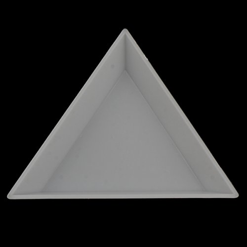Perlin 5 Perlenbox Sortierkasten Sortierbox Dreieck Weiss Bastelzubehör Perlenkasten B8 von Perlin