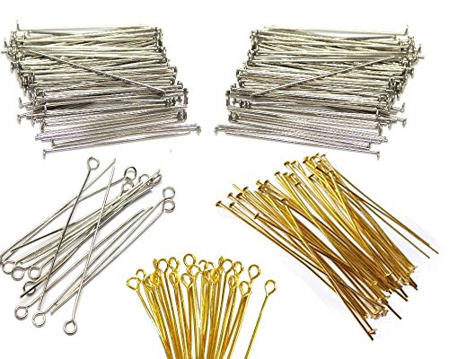 Perlin 600 Kettelstifte Nietstifte 30mm x 0,7mm Versilbert Kopfstifte und mit öse Perlenstifte Gold Silber Prismenstifte Perlin 600 Kettelstifte Nietstifte 30mm x 0,7mm Versilbert Kopfstifte und mit öse Perlenstifte Gold Silber Prismenstifte von Perlin