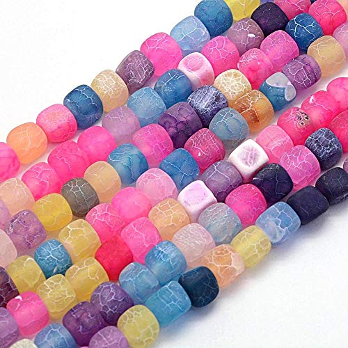 Perlin Edelstein Perlen 8mm Bunte Mix Gefrostet Achat Stein 12stk Würfel Naturstein Frosted Achatperle Halbedelstein Edelsteine Perle mit Loch zum auffädeln Schmuckperlen Schmuckstein G162 Perlin Edelstein Perlen 8mm Bunte Mix Gefrostet Achat Stein 12stk Würfel Naturstein Frosted Achatperle Halbedelstein Edelsteine Perle mit Loch zum auffädeln Schmuckperlen Schmuckstein G162 von Perlin