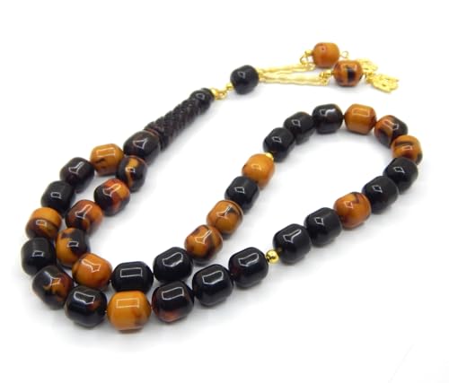 Perlin Gebetskette Tesbih Tasbih Tespih Misbaha Subha 33, Fassform Muslimisches Islamic Braun Schwarz Rosenkranz Gebetsperlen Anbetungszubehör Perlin Gebetskette Tesbih Tasbih Tespih Misbaha Subha 33, Fassform Muslimisches Islamic Braun Schwarz Rosenkranz Gebetsperlen Anbetungszubehör von Perlin