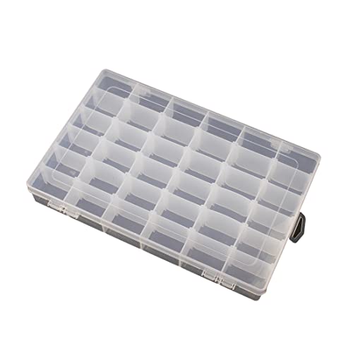 Perlin Perlenbox Sortierkiste Kunststoff Container Materialbox Sortimentskasten Sortimentsboxen 5XL großer Sortierbox mit 36 Fächern 27cm für die Schmuck, Perlen Nailart Kosmetik Perlin Perlenbox Sortierkiste Kunststoff Container Materialbox Sortimentskasten Sortimentsboxen 5XL großer Sortierbox mit 36 Fächern 27cm für die Schmuck, Perlen Nailart Kosmetik von Perlin