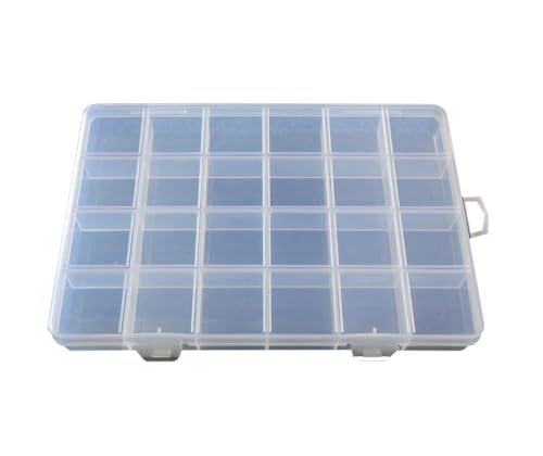 Perlin Perlenbox Sortierbox Materialbox Sortimentskasten XL großer mit 24 Fächern 25cm Sortierkiste Container für die Schmuck Perlen Nailart Kosmetik Perlin Perlenbox Sortierbox Materialbox Sortimentskasten XL großer mit 24 Fächern 25cm Sortierkiste Container für die Schmuck Perlen Nailart Kosmetik von Perlin