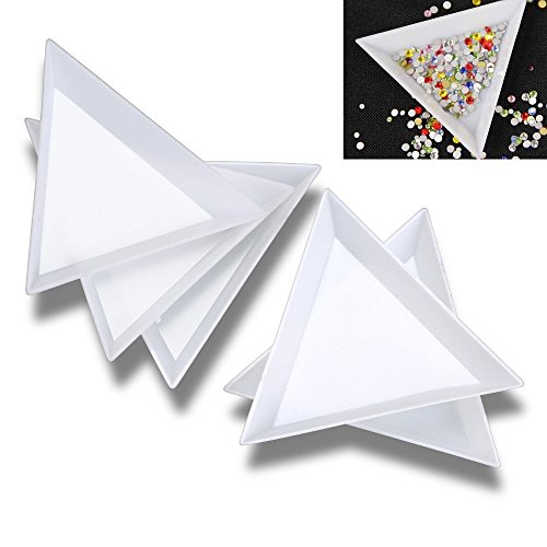Perlin - 10 Schmuck Perlen Box Dreieck Weiss Perlenbox Sortierkasten Sortierbox Sortimentskasten Schmucktablett Aufbewahrungsbox für Kosmetik Bastelbox B8 x2 Perlin - 10 Schmuck Perlen Box Dreieck Weiss Perlenbox Sortierkasten Sortierbox Sortimentskasten Schmucktablett Aufbewahrungsbox für Kosmetik Bastelbox B8 x2 von Perlin