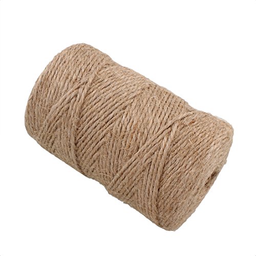 75m Hanfgarn Hanfseil Band Ø 2mm Hemptique Hanfschnur Braun Jute-Schnur Bindegarn Bindeschnur auf Spule Garten Kordel Bastelschnur Dekokordel Schnur C322 von Perlin