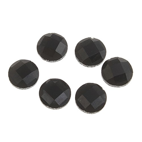 Perlin 15 Glas Cabochons 8mm facettiert Kristall Schwarz Glasschliff Strass-Steine R210 Perlin 15 Glas Cabochons 8mm facettiert Kristall Schwarz Glasschliff Strass-Steine R210 von Perlin