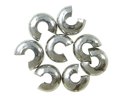 Perlin 150stk. Kaschierperlen 4mm Metall Verdeckperlen Quetschperlen Crimpschutz Crimp Cover FARBE SILBER F190 x3 Perlin 150stk. Kaschierperlen 4mm Metall Verdeckperlen Quetschperlen Crimpschutz Crimp Cover FARBE SILBER F190 x3 von Perlin