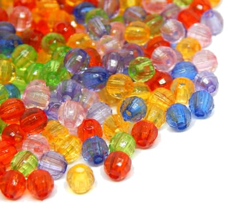 Perlin - 2000stk Kunststoffperlen 4mm Luxus Spacer Acrylperlen Facettiert Kugeln Rund Plastik Perlen für Perlenset Schmuck Selber Machen Perlin - 2000stk Kunststoffperlen 4mm Luxus Spacer Acrylperlen Facettiert Kugeln Rund Plastik Perlen für Perlenset Schmuck Selber Machen von Perlin