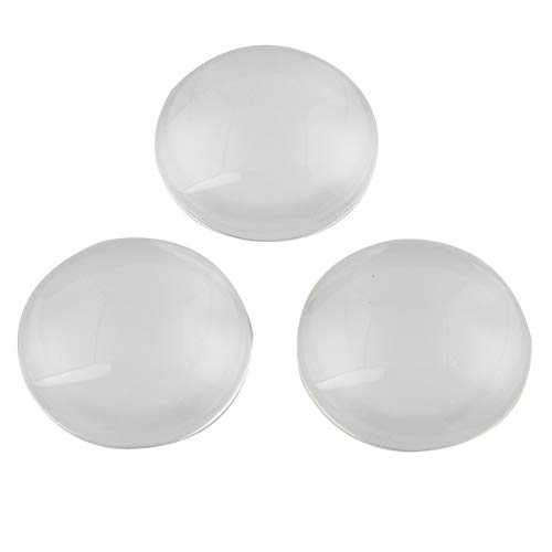 20stk Klare Glas Cabochon 30mm Schmuck Rund Basteln Super Optik A Grade Transparent Cabochons R215 von Perlin