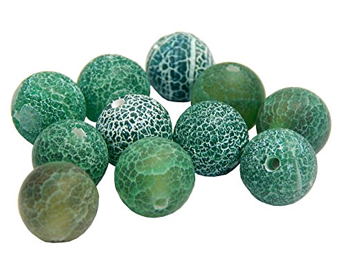 Perlin - 30stk. Frosted Matt Achat Edelstein Perlen Natur Grün 8mm Rund Edelsteine Halbedelstein Schmuckstein Schmuckperlen Bastelperlen R314 x2 Perlin - 30stk. Frosted Matt Achat Edelstein Perlen Natur Grün 8mm Rund Edelsteine Halbedelstein Schmuckstein Schmuckperlen Bastelperlen R314 x2 von Perlin