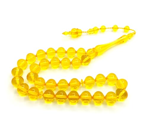 Perlin Gebetskette Tesbih Tasbih Tespih Misbaha Subha 33, 30cm, Muslimisches Islamic Rosenkranz Prayer Anbetungszubehör Ottoman Kehribar Effekt Perlen Kugel 10mm Perlin Gebetskette Tesbih Tasbih Tespih Misbaha Subha 33, 30cm, Muslimisches Islamic Rosenkranz Prayer Anbetungszubehör Ottoman Kehribar Effekt Perlen Kugel 10mm von Perlin