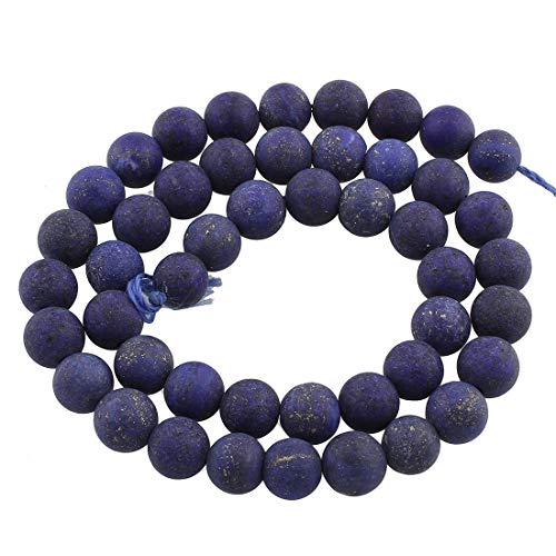 Perlin - Lapislazuli Edelstein Perlen Lapis Lazuli 6mm Matt Frosted Blau Rund Perlenkette Halbedelstein Schmuckstein Schmuckperlen Perlin - Lapislazuli Edelstein Perlen Lapis Lazuli 6mm Matt Frosted Blau Rund Perlenkette Halbedelstein Schmuckstein Schmuckperlen von Perlin