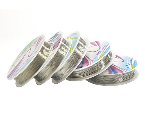 Silber Kupferdraht 5 Rollen Set 0,6/0,5/0,4/0,3/0,2 mm Lackdraht Basteldraht Schmuckdraht Perlendraht Silberdraht Kupfer Draht Bastelschnur Kupferfaden Schmuckband Silber Kupferdraht 5 Rollen Set 0,6/0,5/0,4/0,3/0,2 mm Lackdraht Basteldraht Schmuckdraht Perlendraht Silberdraht Kupfer Draht Bastelschnur Kupferfaden Schmuckband von Perlin