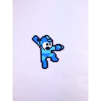 Mega Man Bügelperlen 8-Bit Pixel Kunst von Perlpop